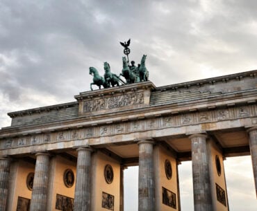 Quadriga on the top of Brandenburg Gate